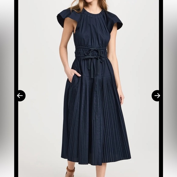 Ulla Johnson Delmara Dress In midnight (deep navy) size 6 pockets - Picture 2 of 16